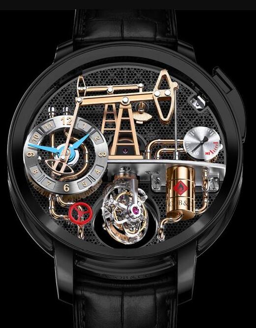 Jacob & Co OIL PUMP TITANIUM BLACK DLC OI100.21.AA.AA.A Replica watch